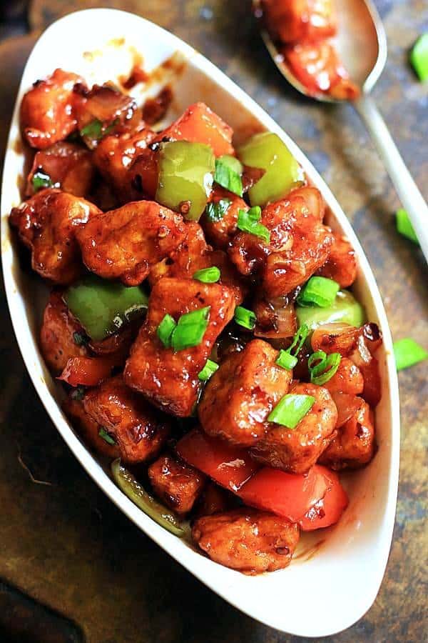 Paneer Manchurian Dry