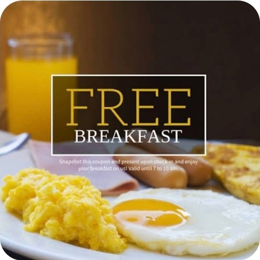 FREE BREAKFAST